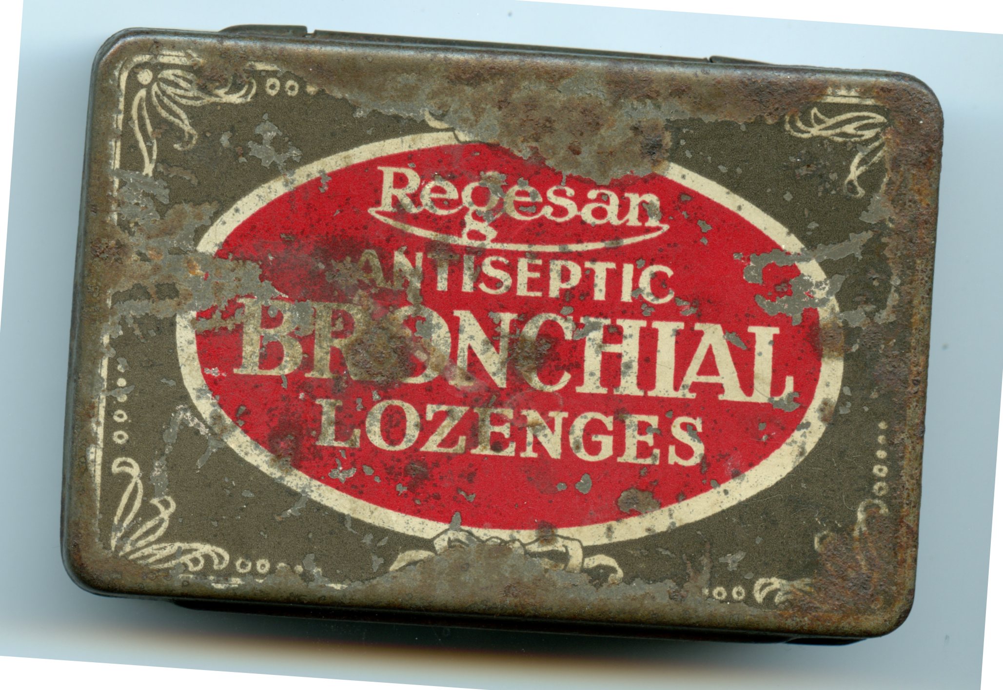Photograph of the tin in which the letter was found